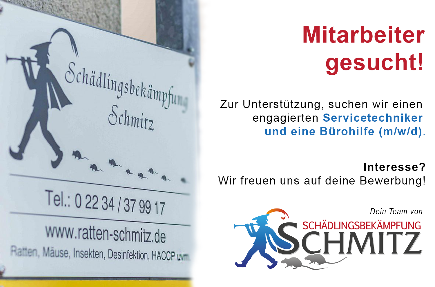 Wir suchen verstärkung in Köln, Bergisch-Gladbach und Umgebung